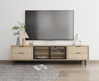 Nordic TV Cabinet TV Cabinet 3d model