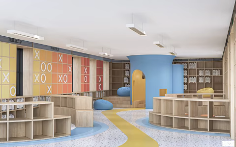 Library 3d model
