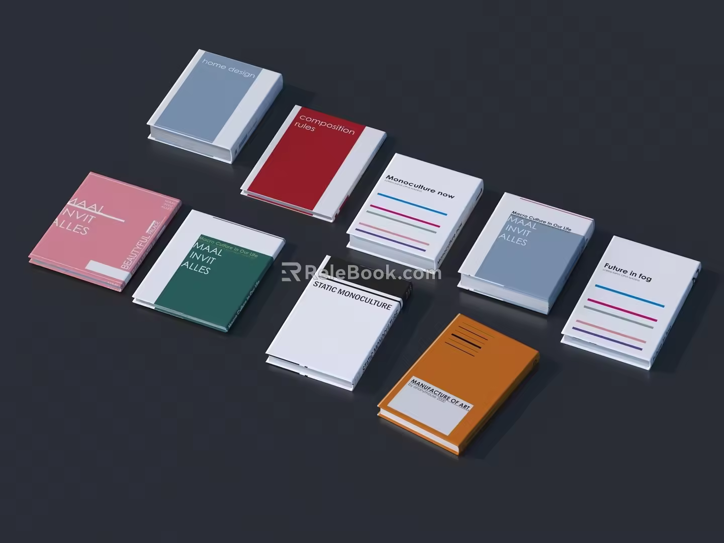 Modern Book Notebook 3d model