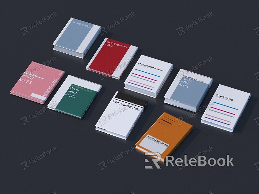 Modern Book Notebook model