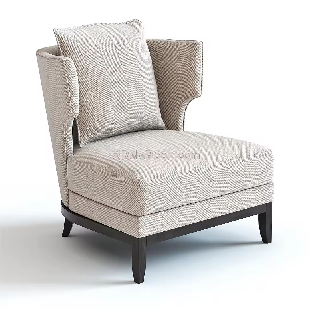 Fabric Single Sofa Fabric Single Chair Fabric Leisure Chair Fabric Backrest Chair Fabric Sofa Chair Fabric Recliner Cloth 3d model