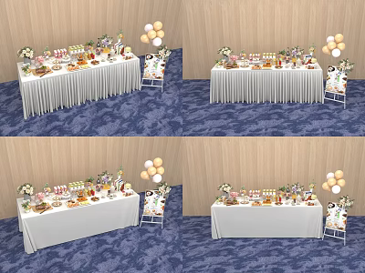 Modern Tea Break 3d model