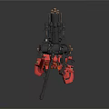 Modern Robot Mech Warrior Machine Battlearm Mechanical Battlearm Machine Warrior 3d model