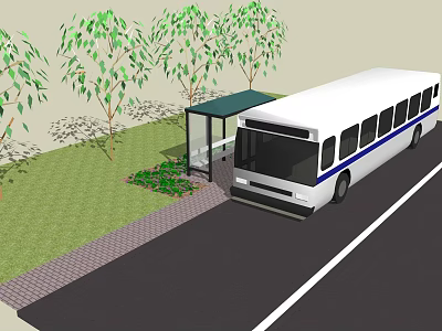 Public space parking 3d model Public space parking 3d model