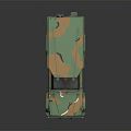 Military Off Road Vehicle with Camouflage Paint And Roof Mounted Equipment