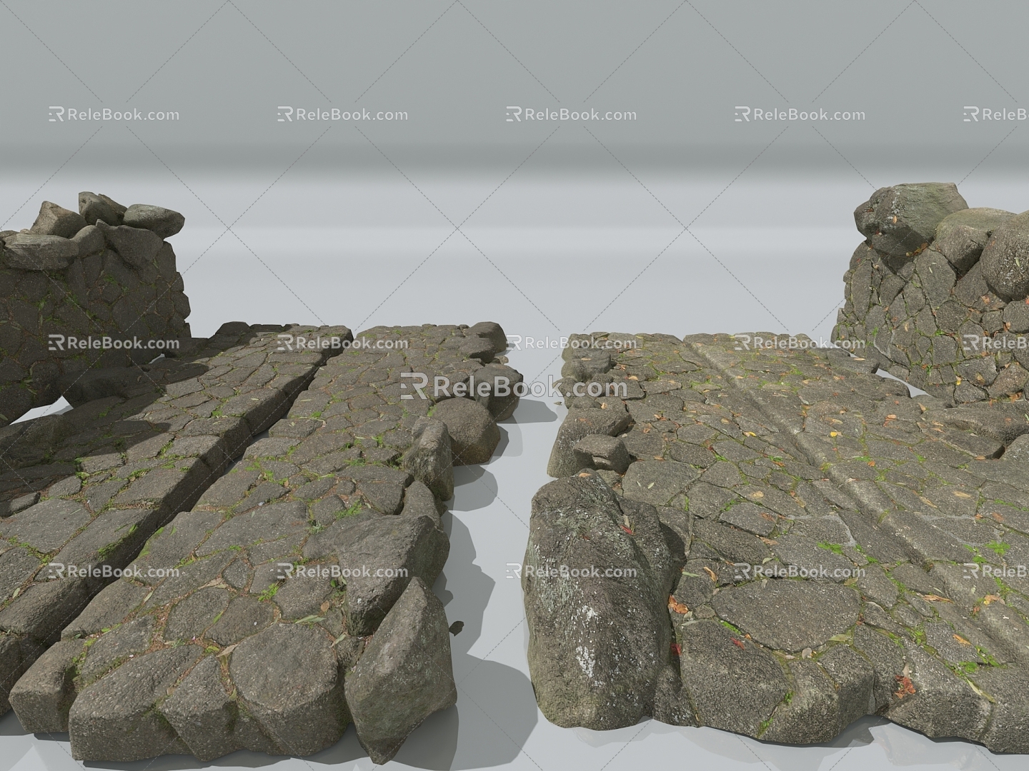 Ground Stone Stone Ground Muddy Ground Gravel Ground Ground Crack Stone Wall Ancient Ground Tiles 3d model