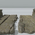 Ground Stone Stone Ground Muddy Ground Gravel Ground Ground Crack Stone Wall Ancient Ground Tiles 3d model