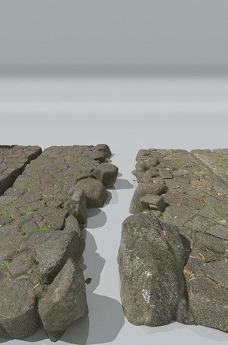 Ground Stone Ground Muddy Ground Gravel Ground Crack Stone Wall Ancient Ground Tiles 3d model