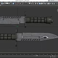 Dagger Sabre Tool Knife Field Dagger Military Dagger Knife Low Face Number Low Model Simple Model Game Next Era Movie and TV Level Super Realism 3d model