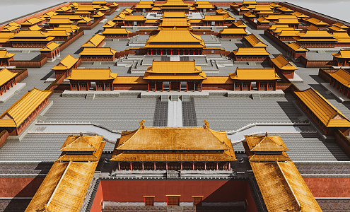 Chinese Ancient Forbidden City Forbidden City 3d model