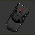 Black Sports Car With Sleek Modern Design Red Rims And Shiny Exterior
