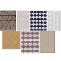 Soft Upholstery Panels With Various Geometric Patterns And Different Color Options