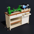 lathe grinder table woodworking chisel 3d model