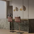 Modern table combination 3d model