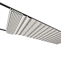 Retractable Awning With Metal Frame And Fabric Panels For Outdoor Sun Protection