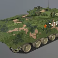 ZBD-04 Tracked Infantry Fighting Vehicle Armored Vehicle Reconnaissance Vehicle Armored Transport Vehicle Armored Vehicle Low Face Number Low Model Simple Model Game Film and Television Realism 3d model