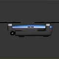 Blue And Gray Drone With Four Propellers And Compact Design