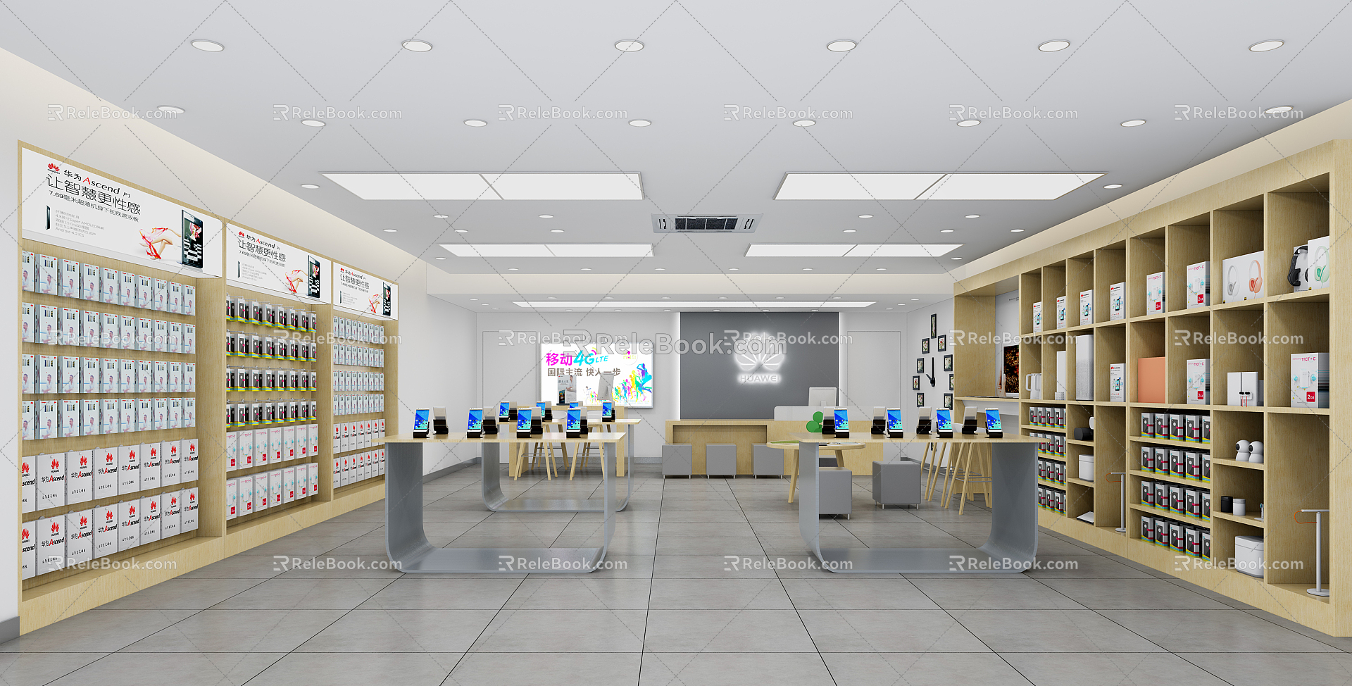 Modern Mobile Phone Store Huawei Mobile Phone Store 3d model