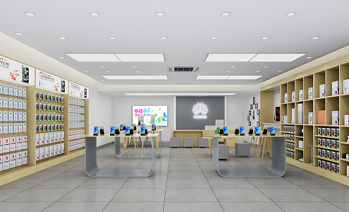 Modern Mobile Phone Store Huawei Mobile Phone Store 3d model