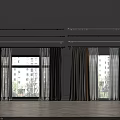 Modern Curtain Designs With Sheer Light Filtering Panels Thick Drapes And Decorative Rods