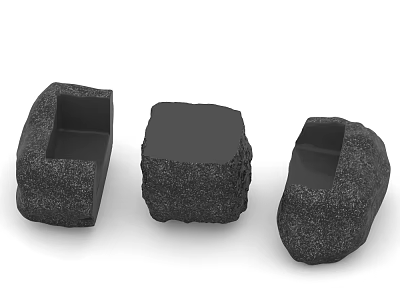 Modern Outdoor Table and Chair Garden Stool 3d model