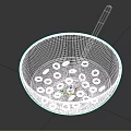 Creamy Oatmeal in Blue Bowl with Moon Circle Patterns and Silver Spoon