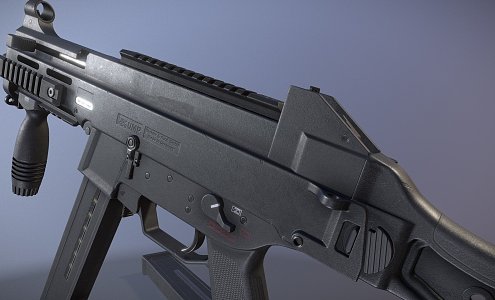 UMP submachine gun 3d model