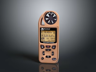 Kestrel Handheld Wind Speed Meter With Digital Display Showing Wind Speed And Impeller 3d model