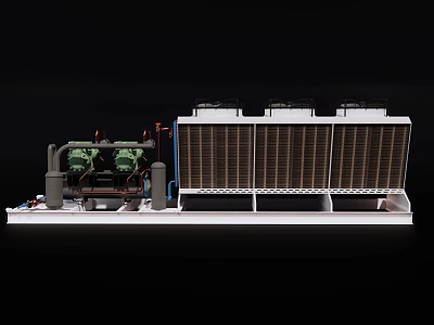 Efficient Air Conditioning Fan Unit With High Cooling Performance And Durable Design 3d model