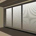 Modern Interior Design With Stylish Venetian Blinds On Large Window Allowing Natural Light