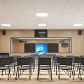 Modern classroom science and technology classroom 3d model