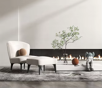 Modern Minotti Single Sofa 3d model