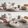 Modern Sofa Coffee Table Combination Sofa Coffee Table 3d model
