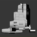 Industrial Mechanical Component With Metal Shiny Silver Casing And Internal Gear Mechanism
