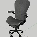 Ergonomic Black Office Chair With Armrests Swivel Wheels And Modern Design