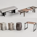 New Chinese bench SU model 3d model