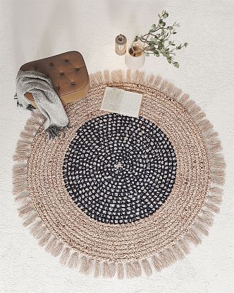 Nordic Round Carpet 3d model