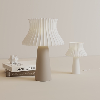 Butter wind table lamp decorative ornaments 3d model