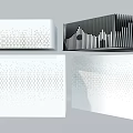 Industrial Equipment With Perforated Panels And Striped Surface Designs For Modern Industrial Use