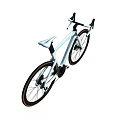 Modern White Bicycle With Black Wheels Orange Rim Accents And Drop Handlebars
