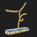 Maggi Yellow Packaging F Shaped Structure Photo Check In Spot With Brand Base Design