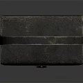 Stylish Gray Leather Box Bag With Long Shoulder Strap And Buckle Closure