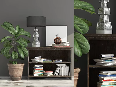 American bedside cabinet 3d model