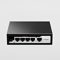 High Speed Black 5 Port Switch With Ethernet Ports For Network Connectivity