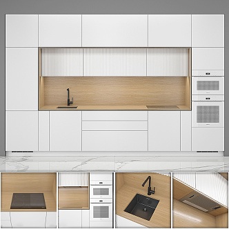 Modern Kitchen Cabinets 3d model