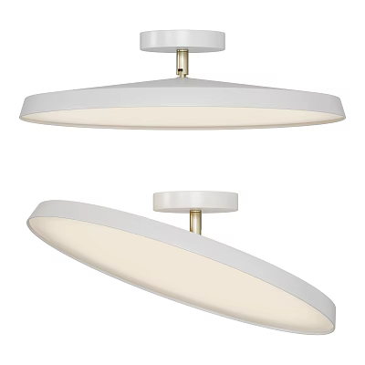 Modern Ceiling Light with White Lampshade and Metal Frame for Home Interior Decoration 3d model