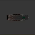 Rusty Metal Boat With Open Compartment And Weathered Exterior