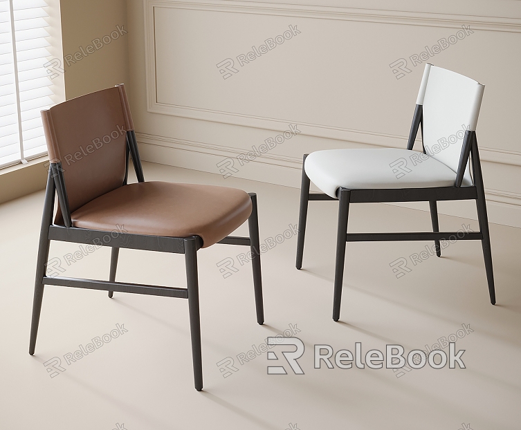 Modern Dining Chair Single Chair Leisure Chair model