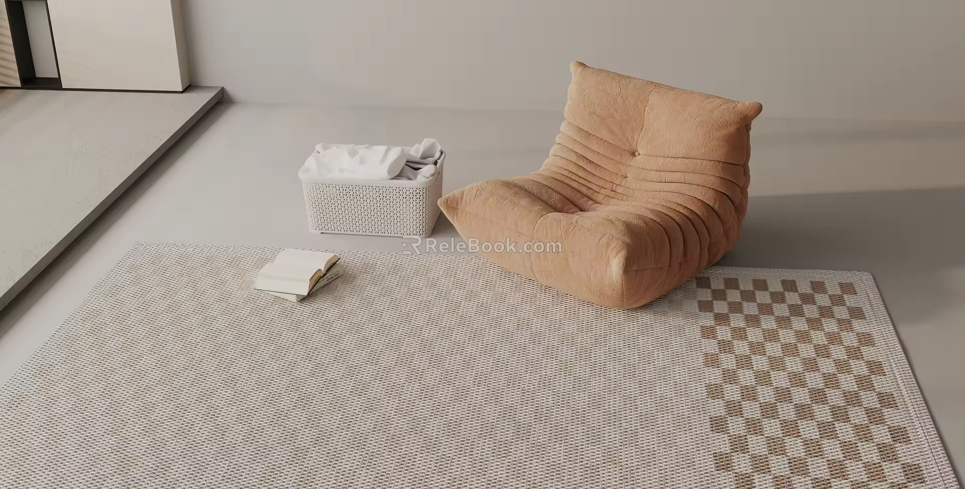 Modern Lazy Sofa Carpet 3d model