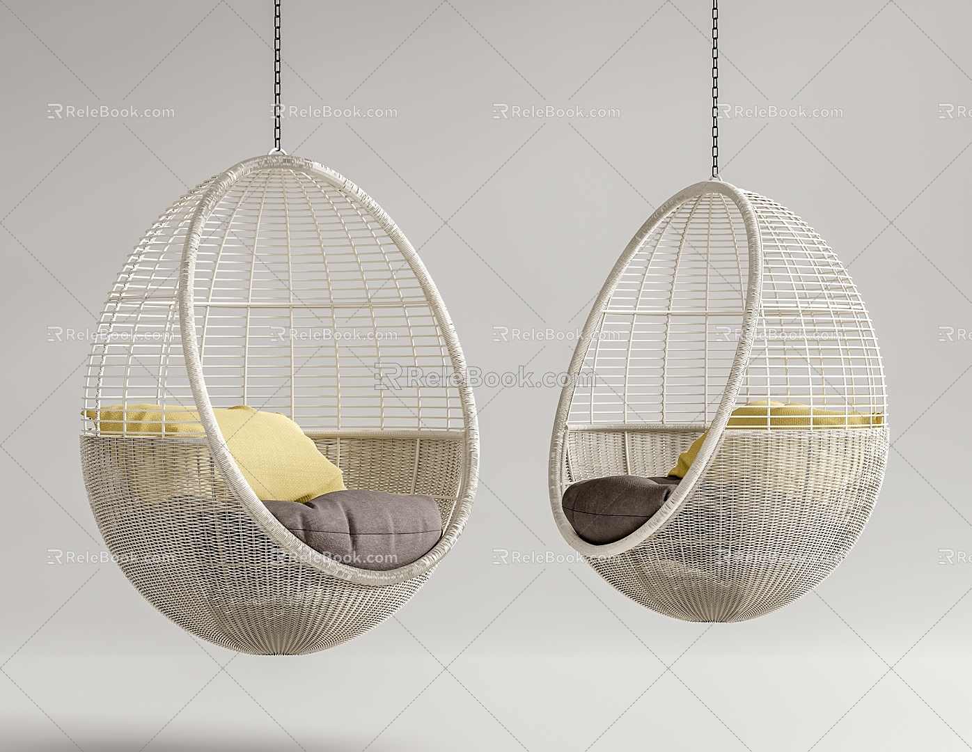 Modern Hanging Chair Swing Chair Rocking Chair Balcony Hanging Chair 3d model